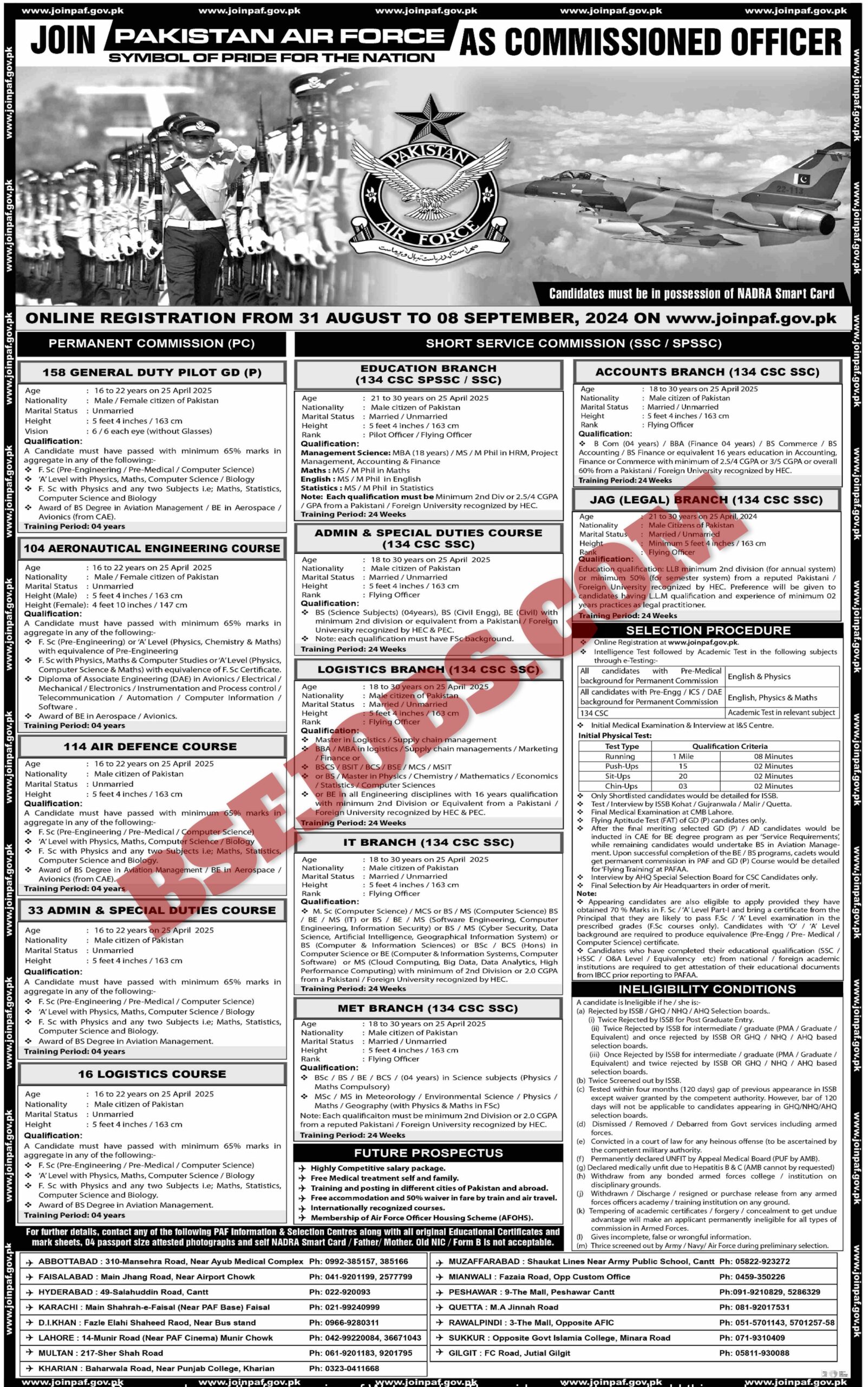 PAF Jobs 2024